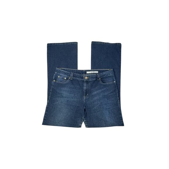 DKNY SOHO Dark Wash Straight Leg Jeans - Size 16 - Picture 1 of 6